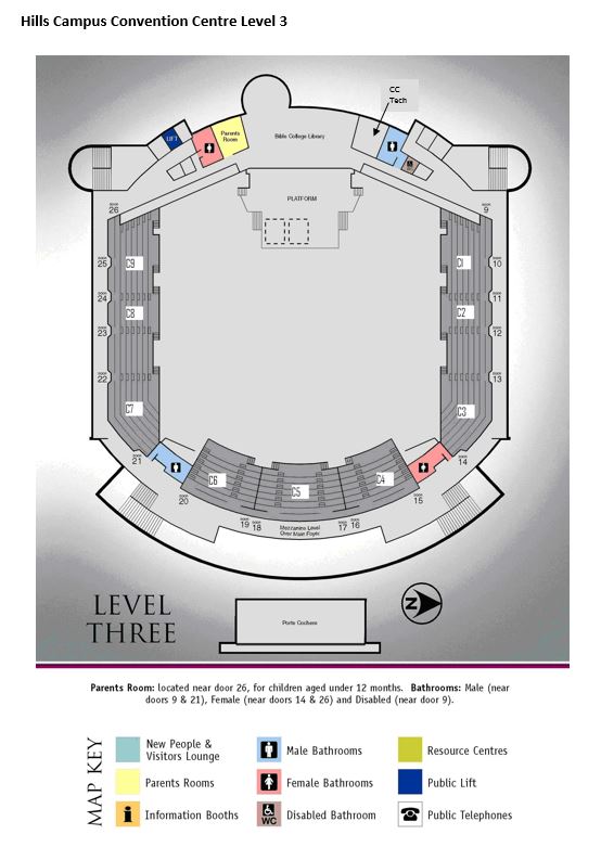 Maps of Hills Campus | Convention Centre – Policies & Procedures